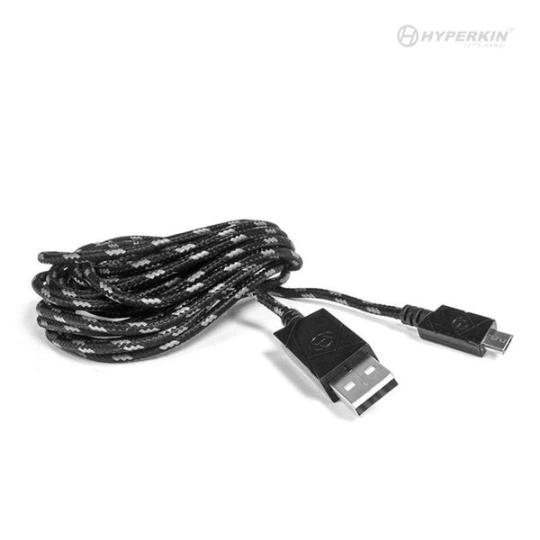 Power Link Braided Micro USB Charge Cable (Black / Gray)
