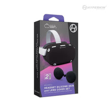 GelShell Headset Silicone Skin & Lens Cover Set (Black) - Hyperkin
