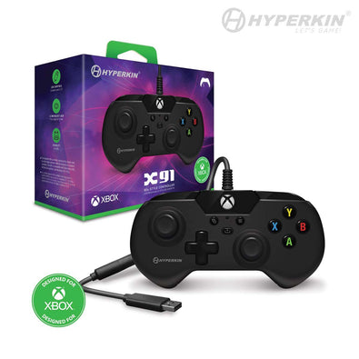 X91 Wired Controller - Officially Licensed By Xbox (Black) - Hyperkin
