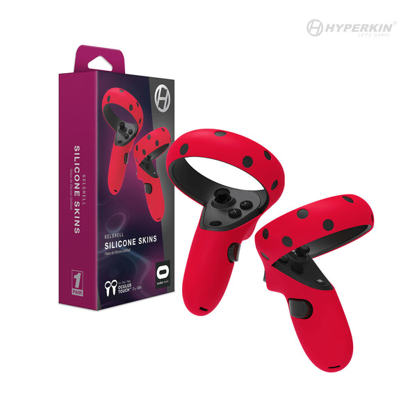 GelShell Silicone Skins Officially Licensed by Oculus (2nd gen) (1 Pair) (Red) - Hyperkin