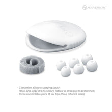 Lightweight Earbuds With Silicone Travel Case (Gray) - Hyperkin