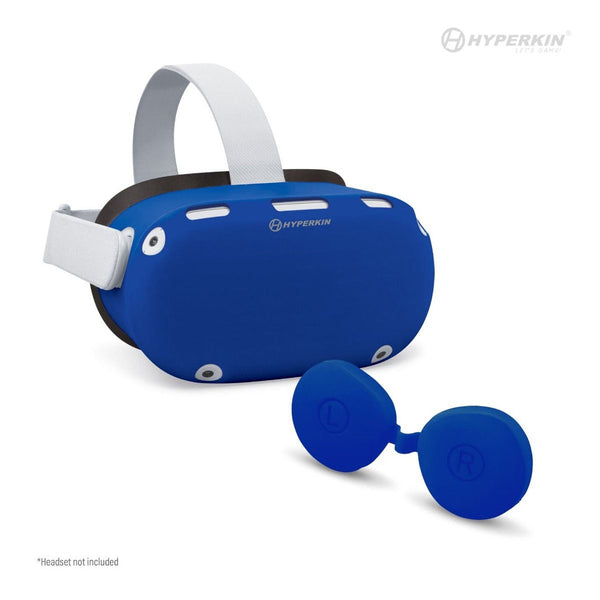 GelShell Headset Silicone Skin & Lens Cover Set (Blue) - Hyperkin